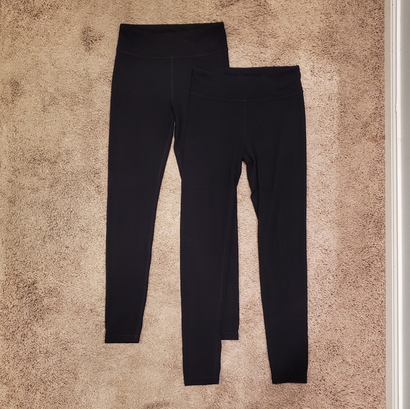 SET of 2 Athleta Girls Chit Chat Leggings XL/14 - Picture 1 of 8